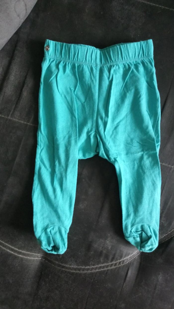 Pyjamas 2 pièces turquoise 9 mois - photo numéro 3