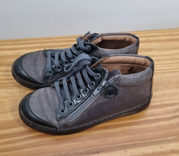 bottines grise aster taille 33 chaussure fille - photo numéro 3