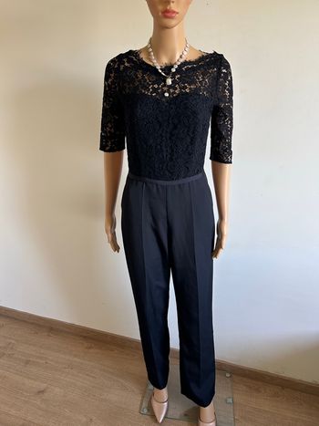 Combinaison bleue marine avec dentelle Morgan taille 34 TBE