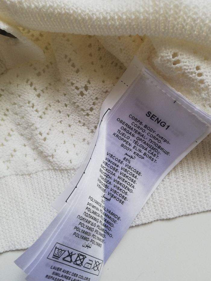 Gilet femme court, écru, Naf-Naf, taille M, NEUF - photo numéro 9