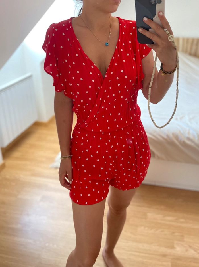 Combishort cache coeur à pois 🌹 - photo numéro 2