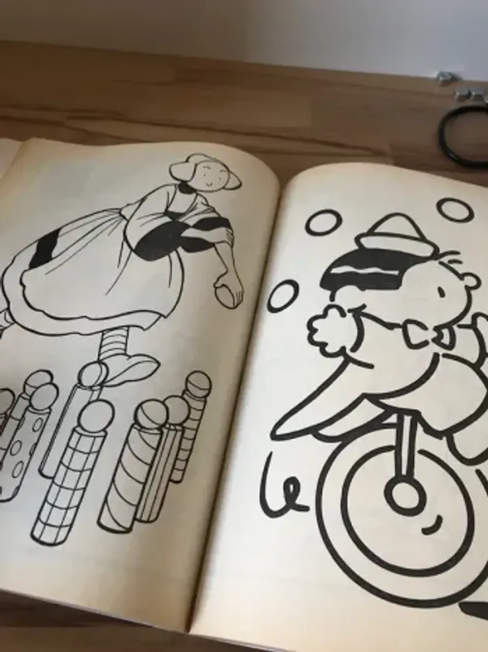 album de coloriage et activité vintage oui oui bécassine - photo numéro 6