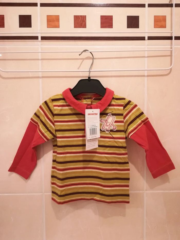 Ensemble salopette Neuf Étiqueté T12 mois - V92B - photo numéro 3