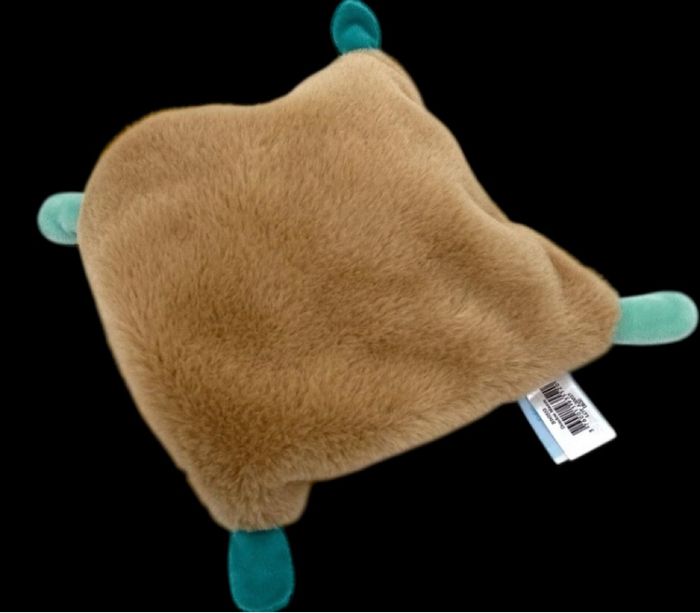 ❤️B2547 Doudou Plat Lion Maxou Mouchoir Blanc  Beige Jaune Bleu Baby Nat Babynat - photo numéro 3