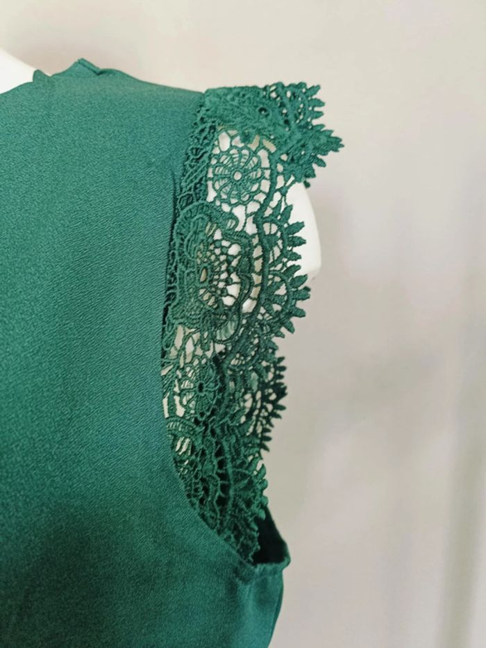 blouse verte shein - photo numéro 3