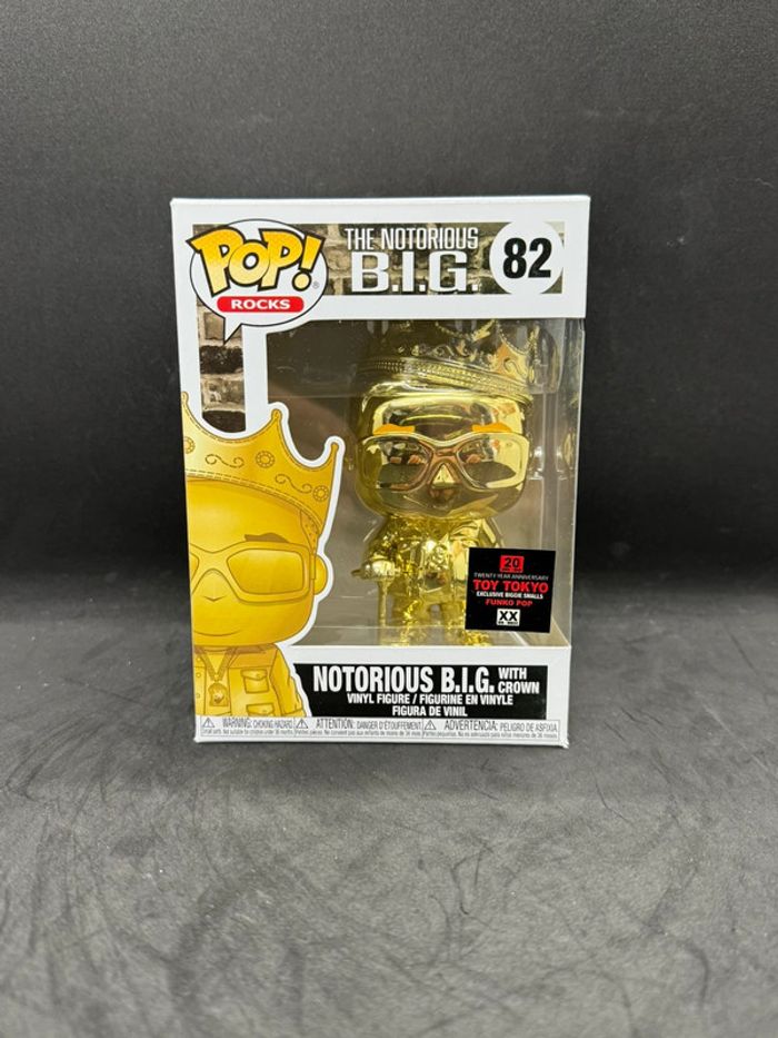 Funko pop Notorious Big 82 gold Toy Tokyo sticker - photo numéro 2