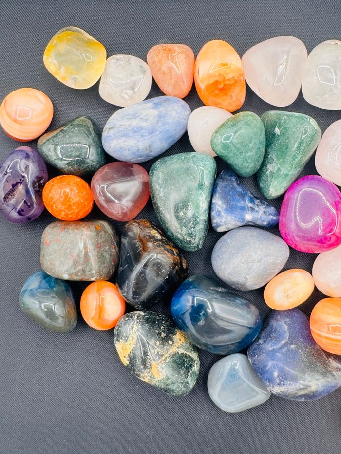 Lot 400 g pierres polies du Brésil minéraux pierres naturelles - photo numéro 5