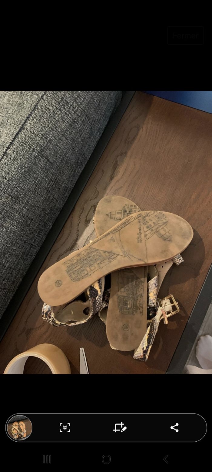 tropeziennes cuir serpent - photo numéro 7