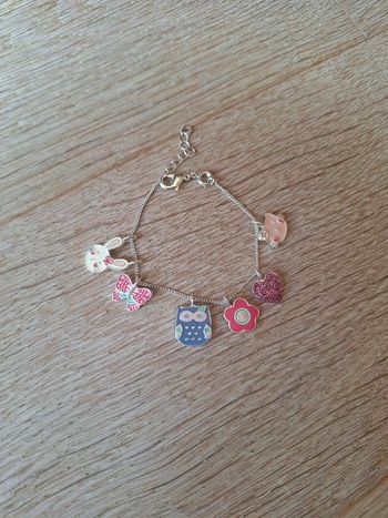 Bracelet à breloque interchangeable argenté