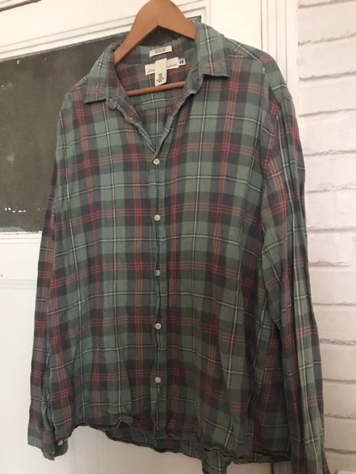 Lot de 2 chemises à carreaux H&M taille L et XL - photo numéro 20