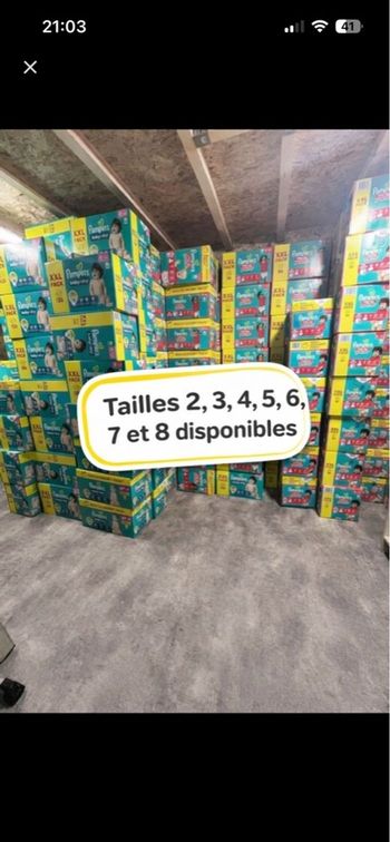 Couches Pampers toutes tailles – Consulter mon dressing