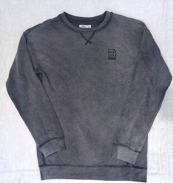 Gémo pull sweat tie ans dye 12 ans gris