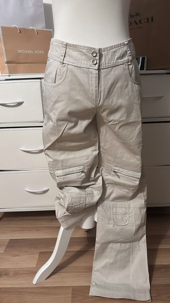 Pantalon cargo beige Un Point C'est Tout T40