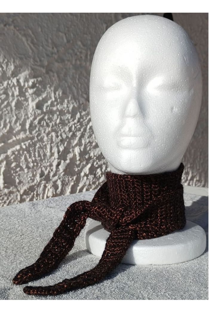 Écharpe COPPER SHINE fait au crochet façon Sophie Scarf