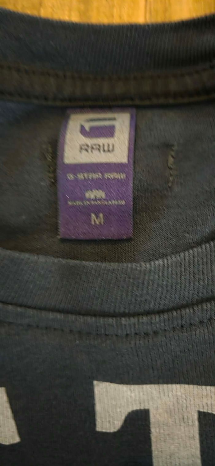 G-STAR RAW – Haut Manches Longues Logo – 100% Coton Bio – Taille M - photo numéro 3