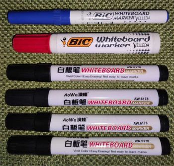 Marqueurs tableau effacables Lot de 6