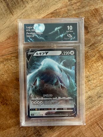 Carte Pokémon lugia V 79/98  jap gradé collect aura 10 