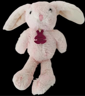❤️Doudou Peluche Lapin Rose Fluffy Histoire d'Ours