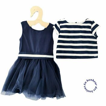 5 ans ensemble Okaïdi robe, haut et ceinture