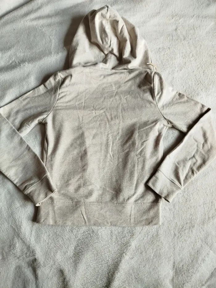 Gilet à capuche femme Un Deux Trois beige pailletté or - photo numéro 7
