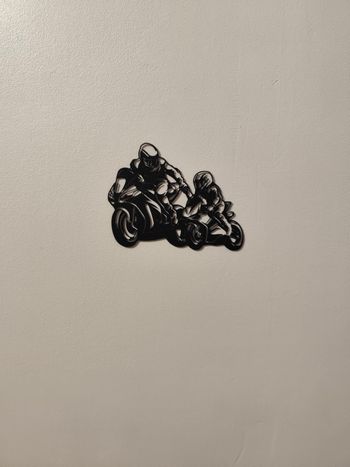  Décoration murale moto père fils