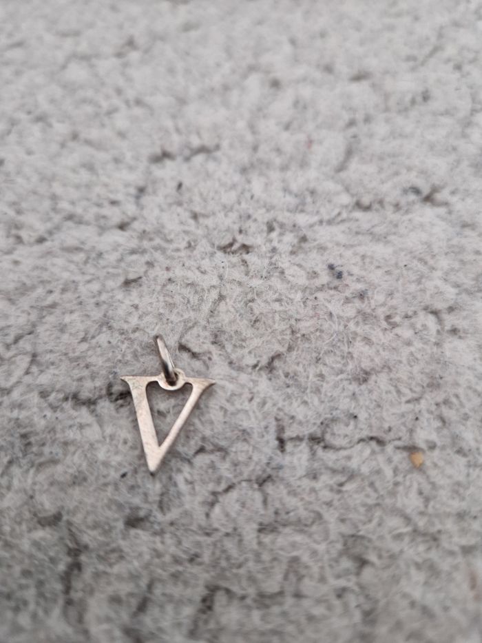 Pendentif V argent