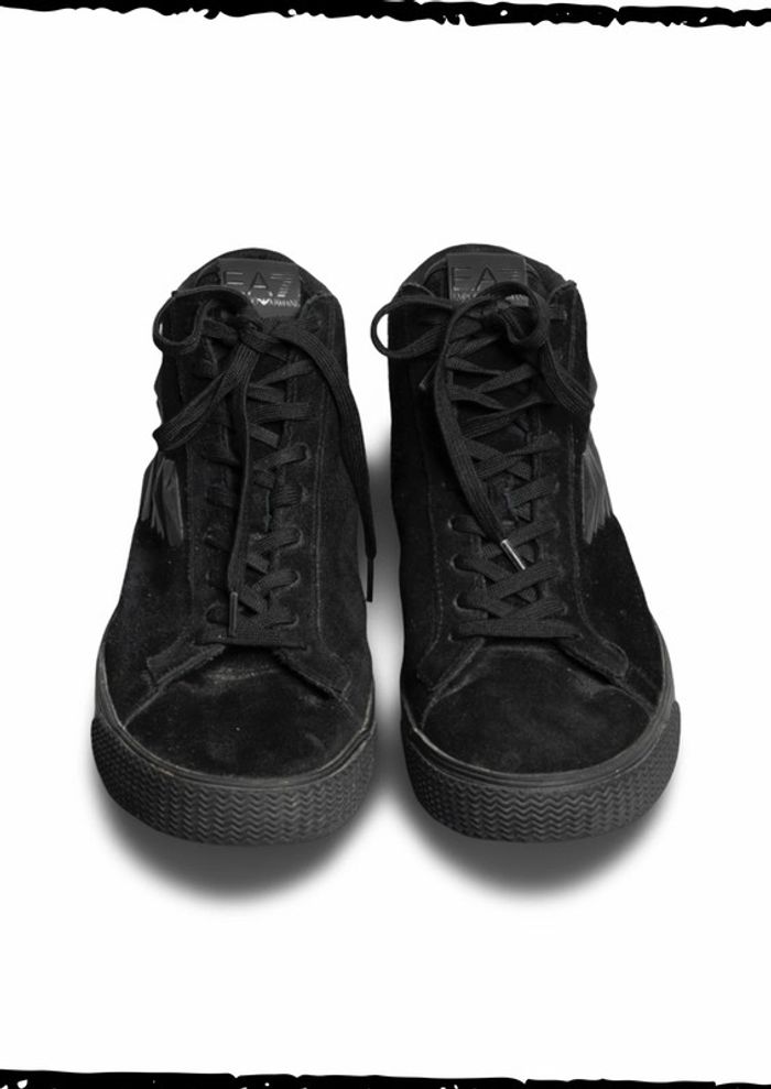 Baskets montantes Emporio Armani – Coloris noir uni Taille 44 - photo numéro 4