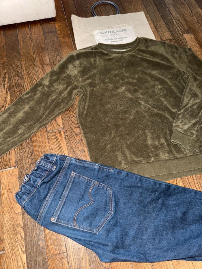 Sweat éponge et jeans Cyrillus 14 ans - photo numéro 2