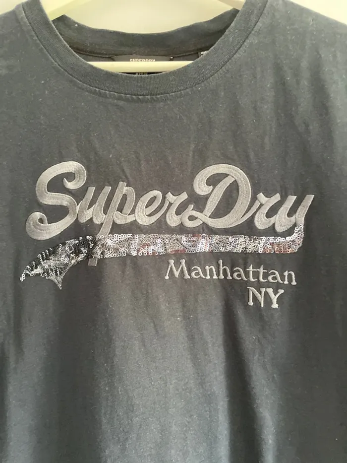 T-shirt marine 38 superdry - photo numéro 2