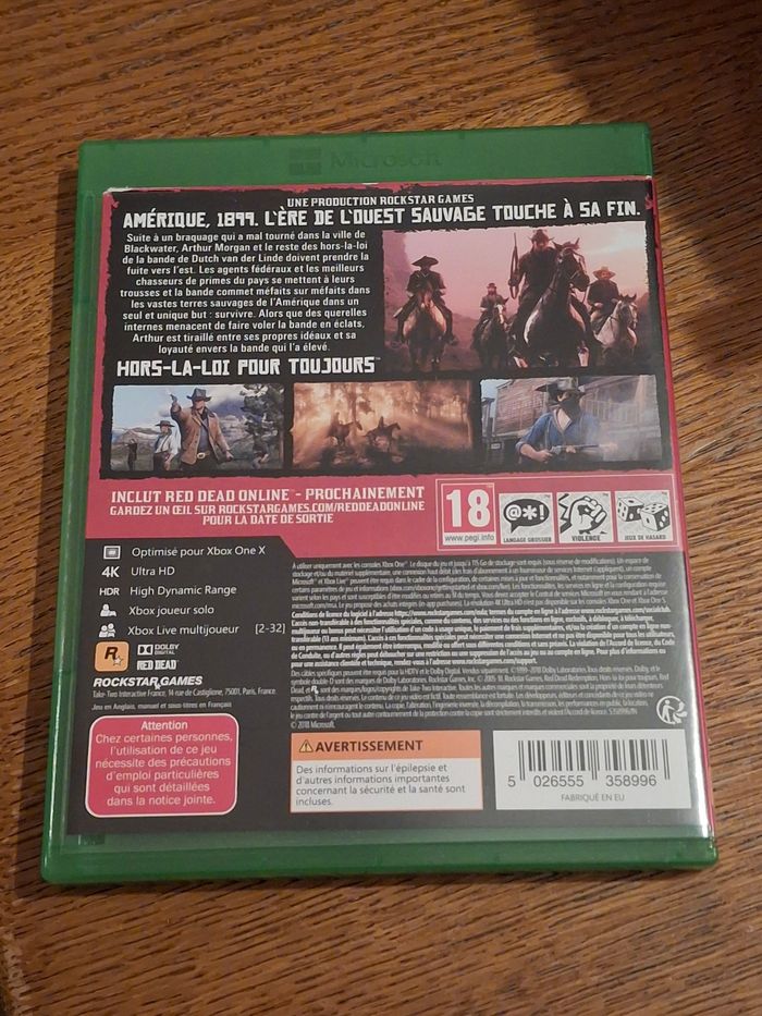 Jeu xbox one Red dead redemption II - photo numéro 2