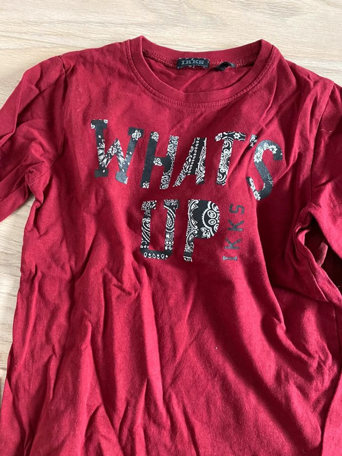 Lot de 2 t shirts 6 ans IKKS et okaidi très bon etat - photo numéro 2