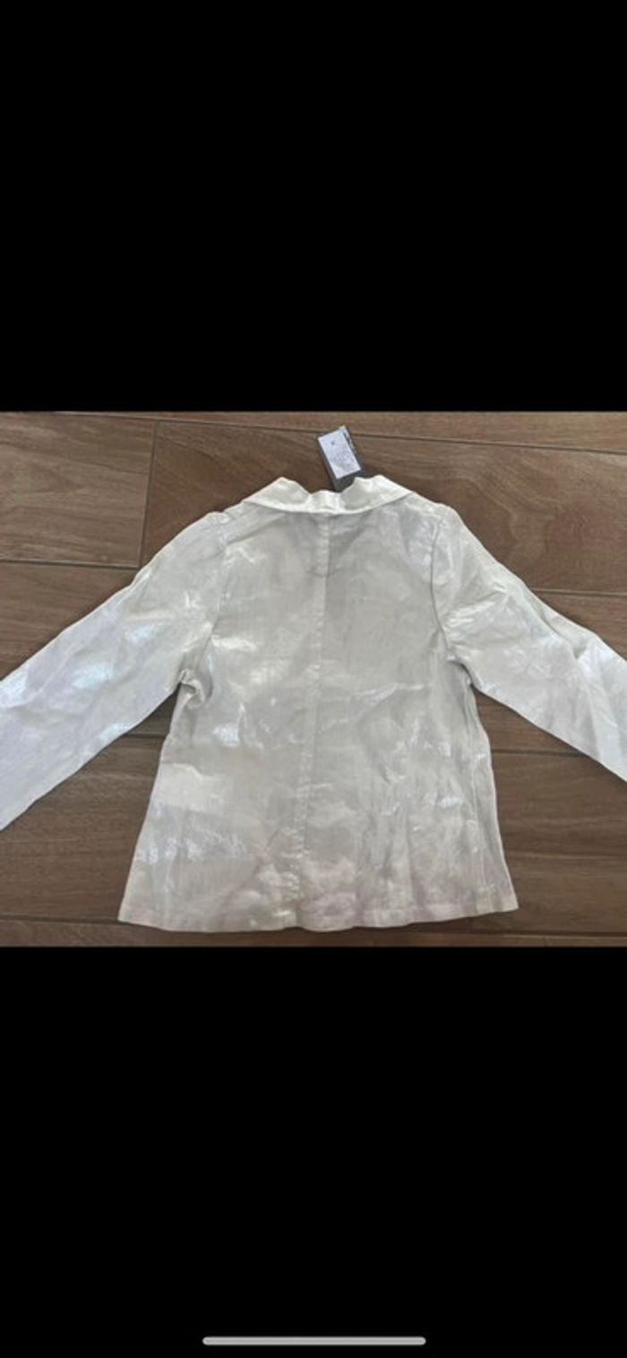 Veste blazer à sequin fête argenté neuf - photo numéro 2