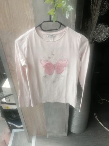 Tee shirt manche longue papillons 12A
