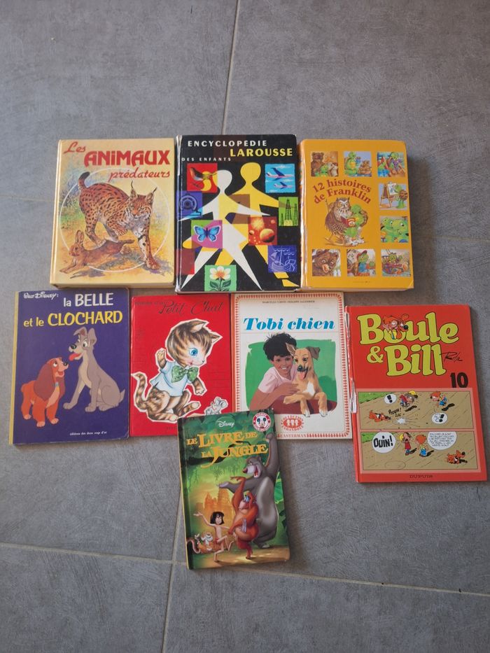 Lot de 8 livres enfants vintage