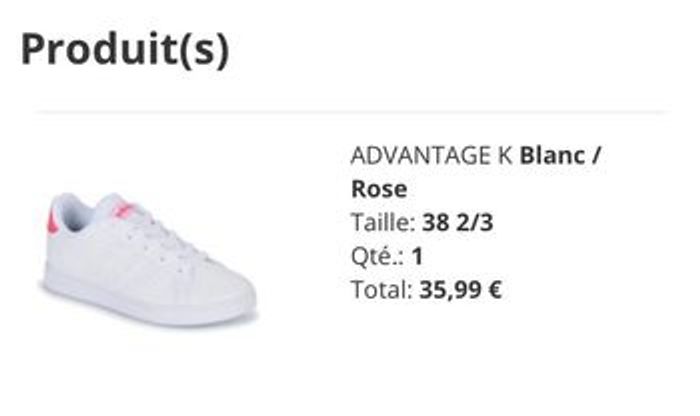 Adidas Advantage Taille 38 2/3 - photo numéro 7