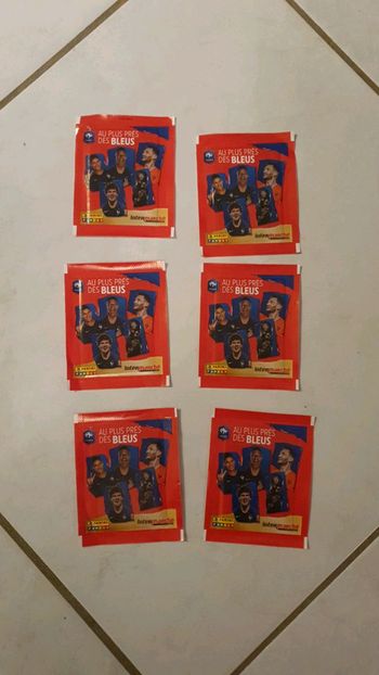 Lot de 6 paquets panini FFF intermarché neuf