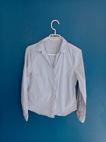 Chemise rayé bleu et blanc
