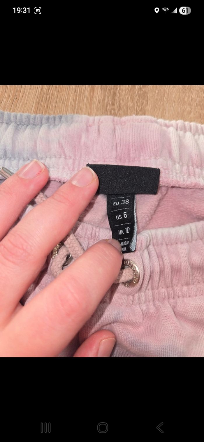 Jogging Ellesse gris et rose - photo numéro 3