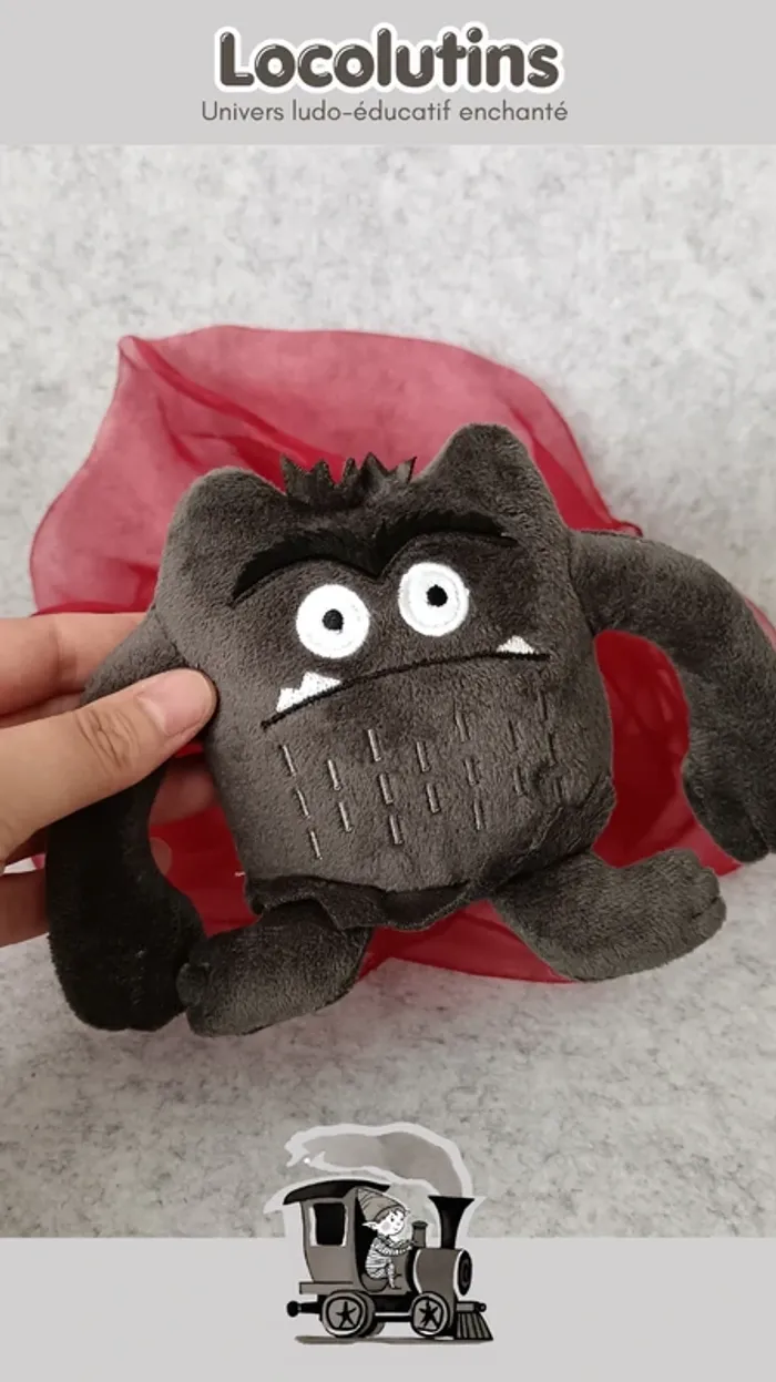 🚂 Peluche la couleur des émotions - peur - photo numéro 3