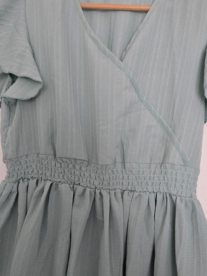Robe longue de cérémonie turquoise - photo numéro 2