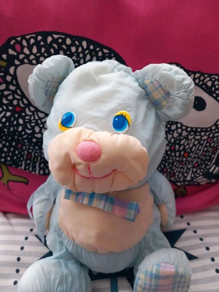 Peluche en toile vintage puffalump bleu 30cm - photo numéro 4