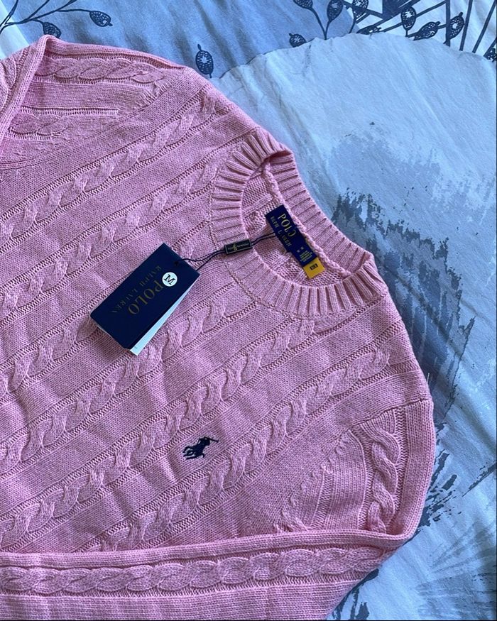 Pull Torsadé Rose - Taille S