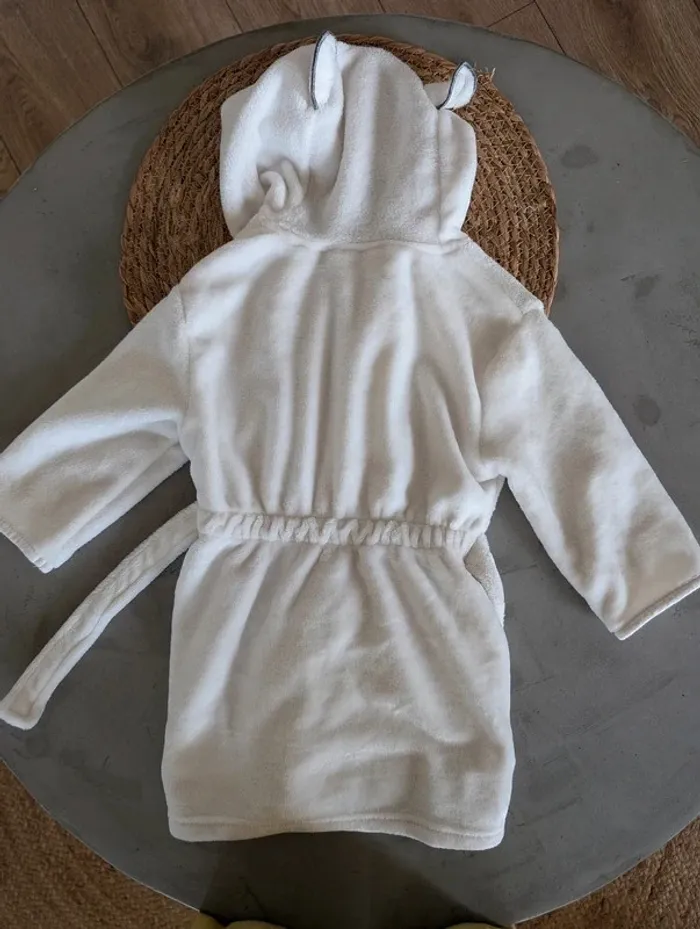 Robe de chambre 2/3 ans blanc mouton - photo numéro 3