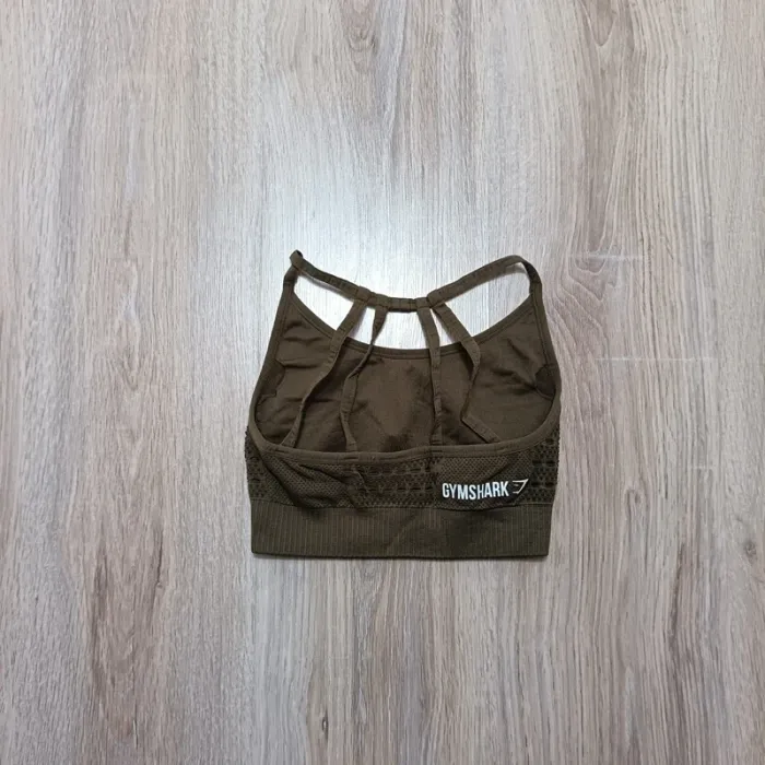 Brassière gymshark femme Xs kaki - photo numéro 3