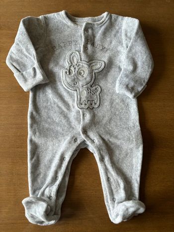 Pyjama une pièce mixte avec moufles