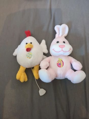 Lot peluche pâques