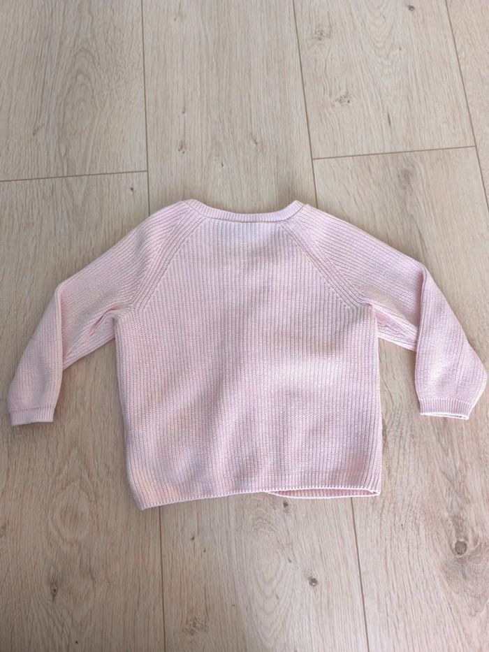 Gilet fille rose avec boutons pailletés Tape à l'Oeil - Taille 80cm - photo numéro 6