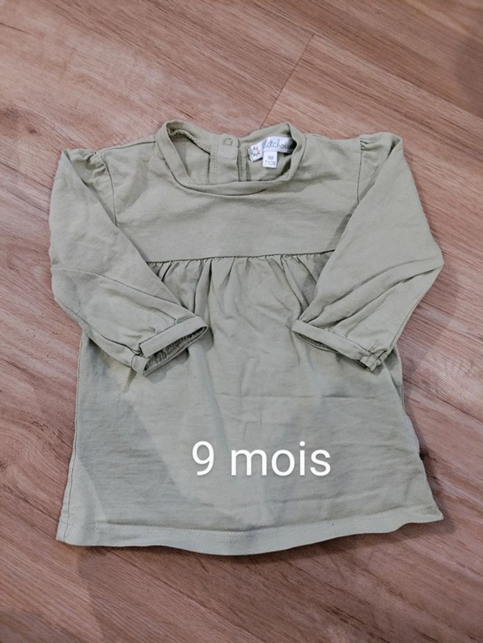 T-shirt manches longue 9 mois 71cm