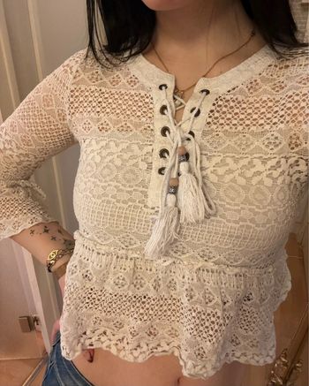 Blouse dentelle 🌸