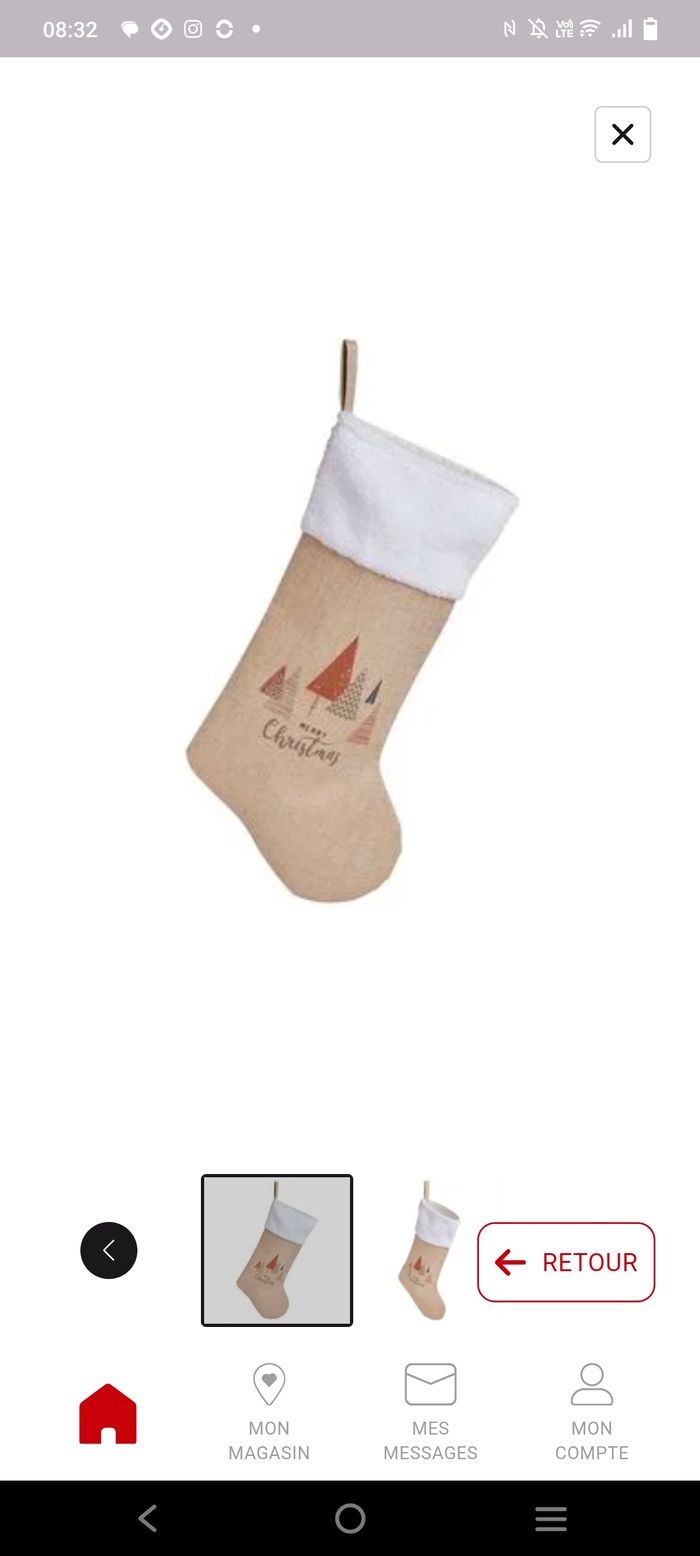 Chaussette noel